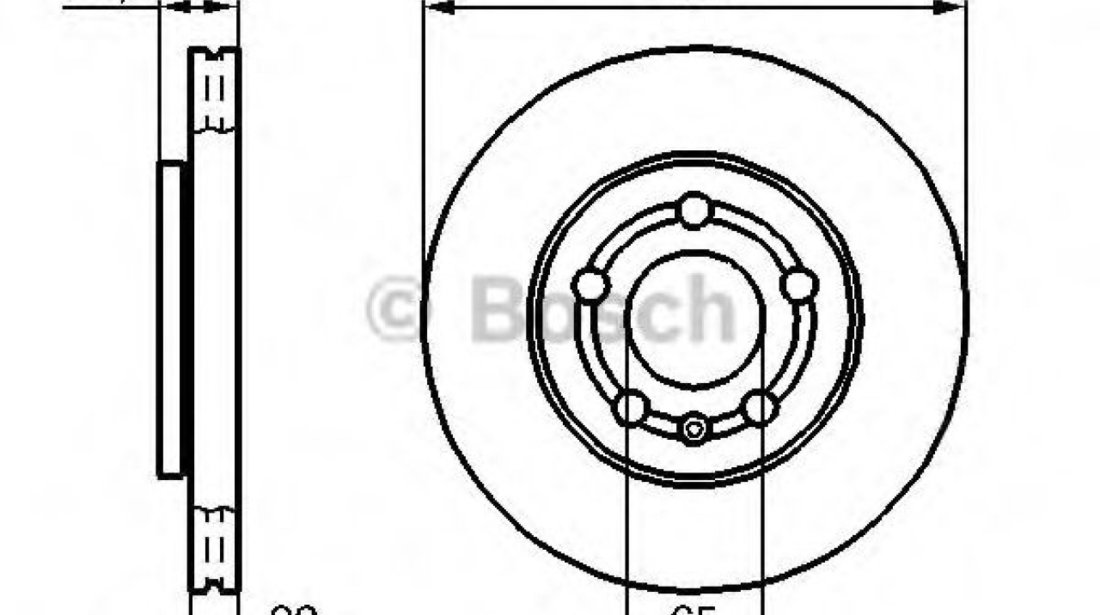 Disc frana VW BORA Combi (1J6) (1999 - 2005) BOSCH 0 986 478 853 piesa NOUA