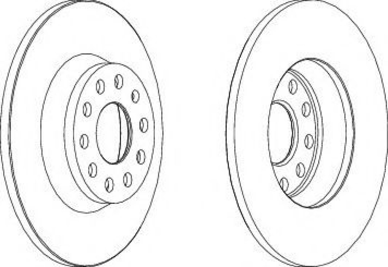 Disc frana VW CC (358) (2011 - 2016) FERODO DDF1306 piesa NOUA