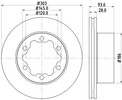 Disc frana VW CRAFTER 30-50 caroserie (2E) (2006 - 2016) KRIEGER 0950004081 piesa NOUA