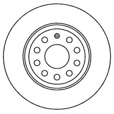 Disc frana VW EOS (1F7, 1F8) (2006 - 2016) JURID 562258JC piesa NOUA