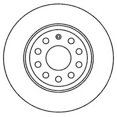 Disc frana VW EOS (1F7, 1F8) (2006 - 2016) JURID 562258JC piesa NOUA