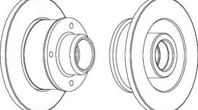 Disc frana VW GOLF III (1H1) (1991 - 1998) FERODO DDF137C-1 piesa NOUA