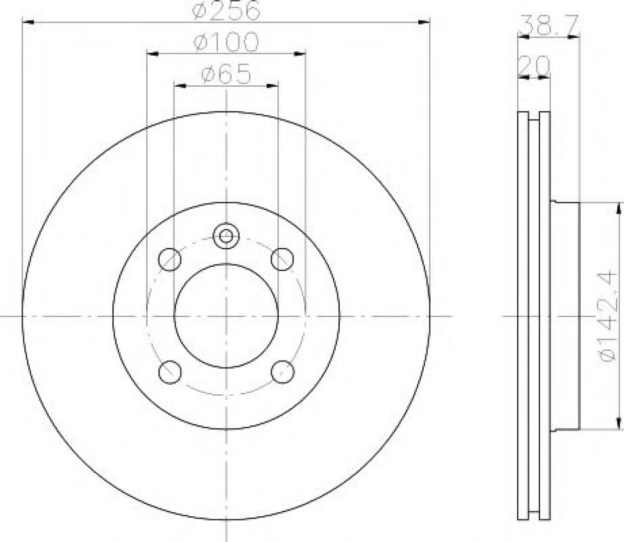 Disc frana VW GOLF III Variant (1H5) (1993 - 1999) TEXTAR 92036803 piesa NOUA