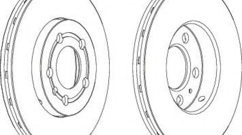 Disc frana VW GOLF IV (1J1) (1997 - 2005) FERODO DDF927 piesa NOUA