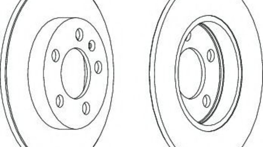 Disc frana VW GOLF IV (1J1) (1997 - 2005) FERODO DDF1155 piesa NOUA