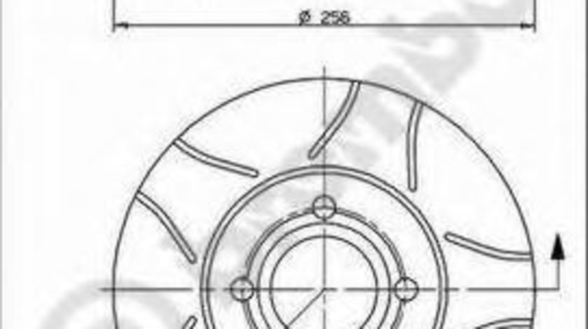 Disc frana VW GOLF IV Cabriolet (1E7) (1998 - 2002) BREMBO 09.5166.75 piesa NOUA