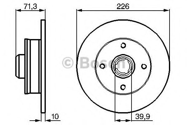 Disc frana VW GOLF IV Cabriolet (1E7) (1998 - 2002) BOSCH 0 986 478 331 piesa NOUA