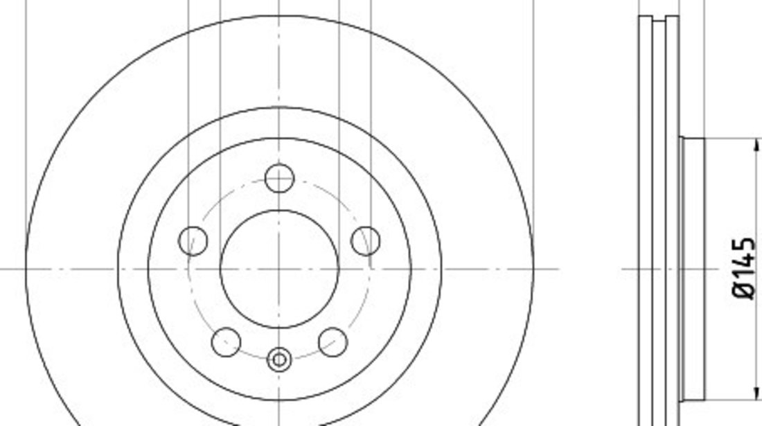 Disc frana VW GOLF IV Variant (1J5) (1999 - 2006) KRIEGER 0950004237 piesa NOUA