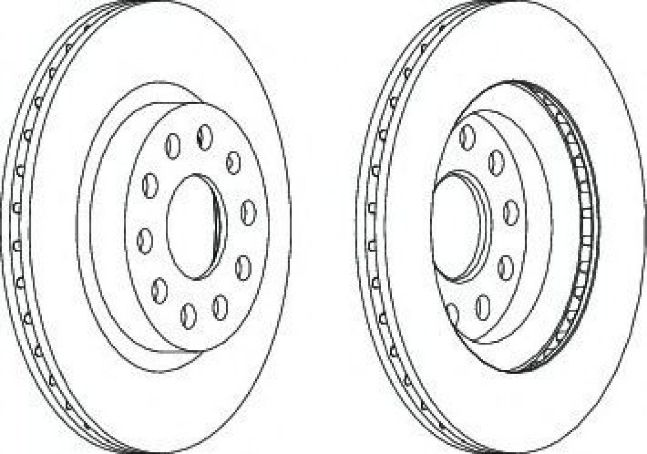 Disc frana VW GOLF PLUS (5M1, 521) (2005 - 2013) FERODO DDF1223 piesa NOUA