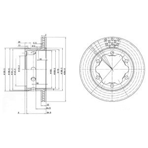 Disc frana VW GOLF PLUS (5M1, 521) (2005 - 2013) KRIEGER 0950004007 piesa NOUA