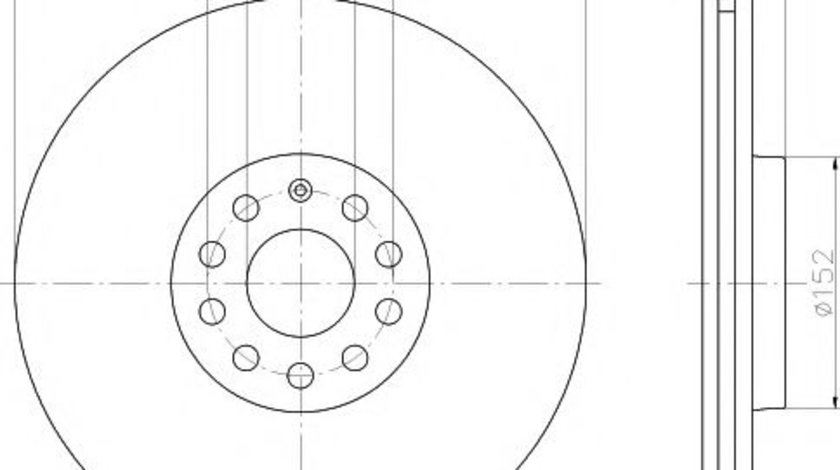 Disc frana VW GOLF V (1K1) (2003 - 2009) TEXTAR 92120603 piesa NOUA