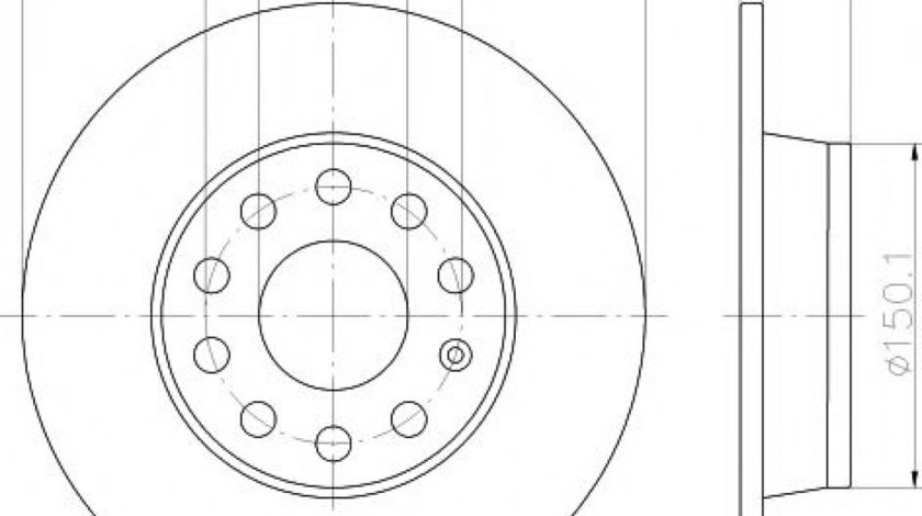 Disc frana VW GOLF VI (5K1) (2008 - 2013) TEXTAR 92224903 piesa NOUA