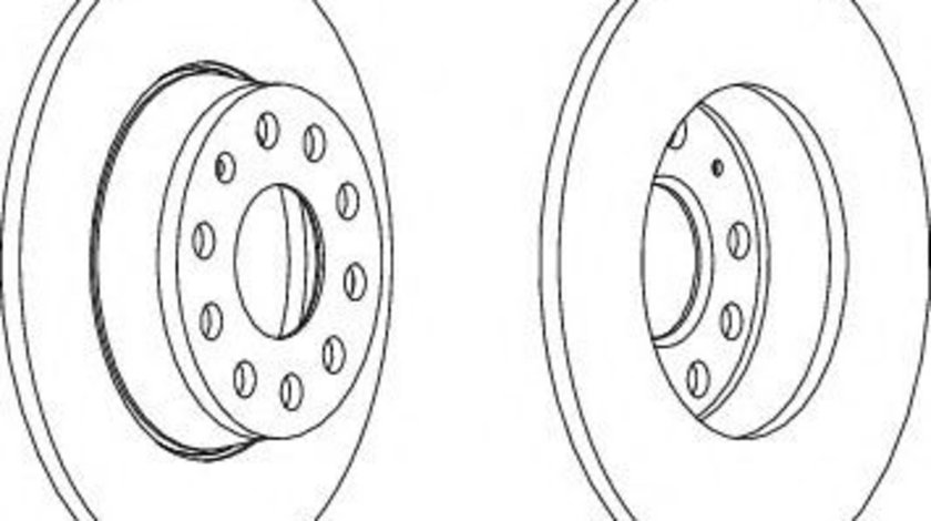 Disc frana VW GOLF VI Cabriolet (517) (2011 - 2016) FERODO DDF1895 piesa NOUA