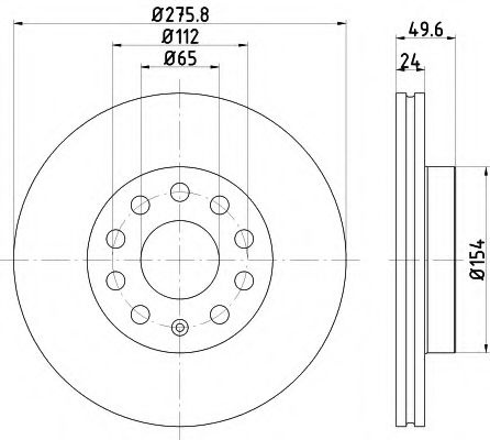 Disc frana VW GOLF VII (5G1, BE1) (2012 - 2016) TEXTAR 92271903 piesa NOUA