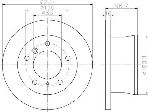 Disc frana VW LT II platou / sasiu (2DC, 2DF, 2DG, 2DL, 2DM) (1996 - 2006) TEXTAR 92137603 piesa NOU...