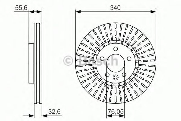 Disc frana VW MULTIVAN VI (SGF, SGM, SGN) (2015 - 2016) BOSCH 0 986 479 546 piesa NOUA