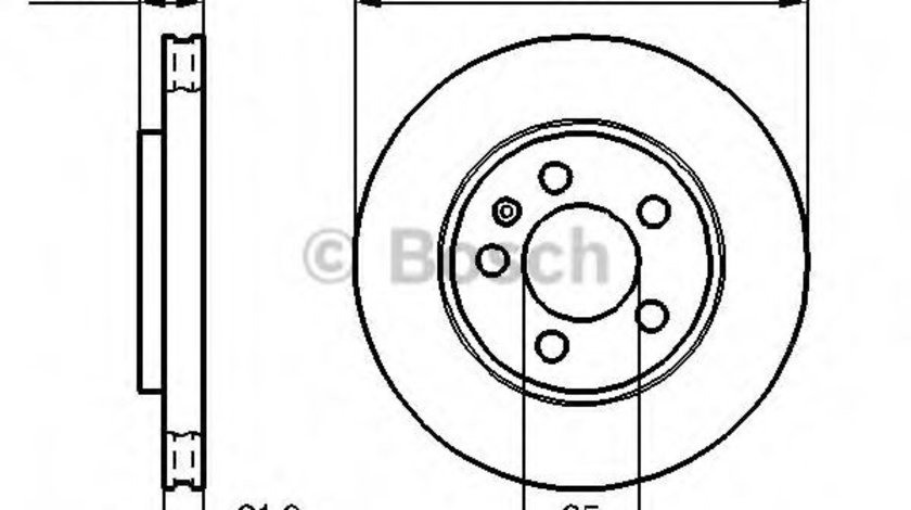 Disc frana VW NEW BEETLE (9C1, 1C1) (1998 - 2010) BOSCH 0 986 478 482 piesa NOUA