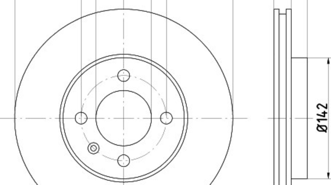 Disc frana VW PASSAT (3A2, 35I) (1988 - 1997) KRIEGER 0950004095 piesa NOUA