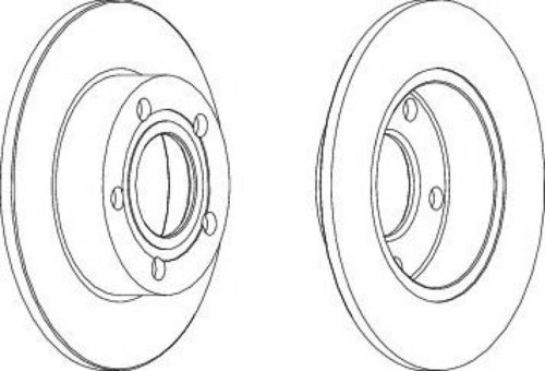 Disc frana VW PASSAT (3B3) (2000 - 2005) FERODO DDF952 piesa NOUA