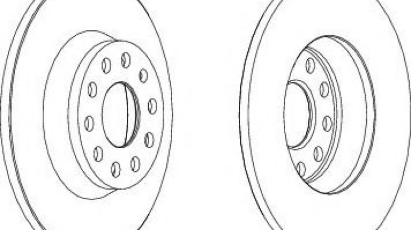 Disc frana VW PASSAT (3C2) (2005 - 2010) FERODO DDF1306 piesa NOUA