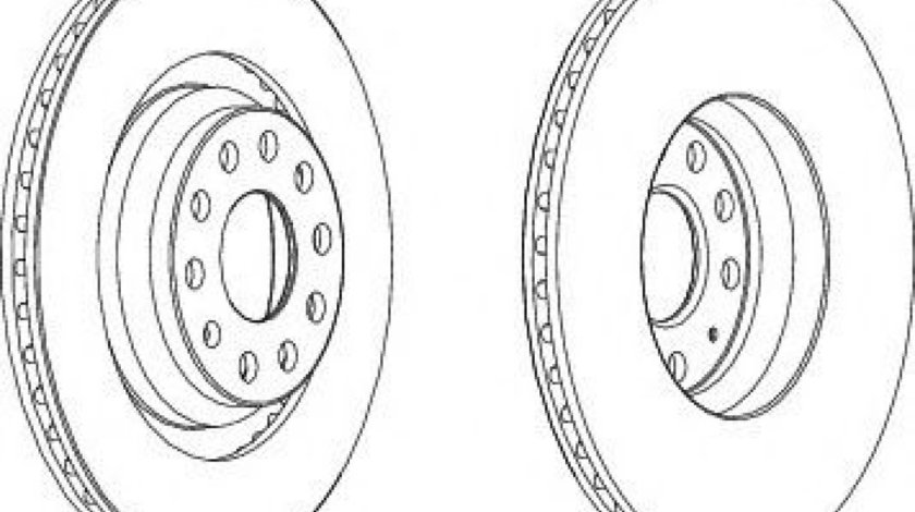 Disc frana VW PASSAT (3C2) (2005 - 2010) FERODO DDF1503C piesa NOUA