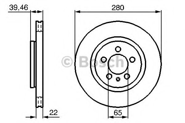 Disc frana VW PASSAT Variant (3A5, 35I) (1988 - 1997) BOSCH 0 986 479 156 piesa NOUA