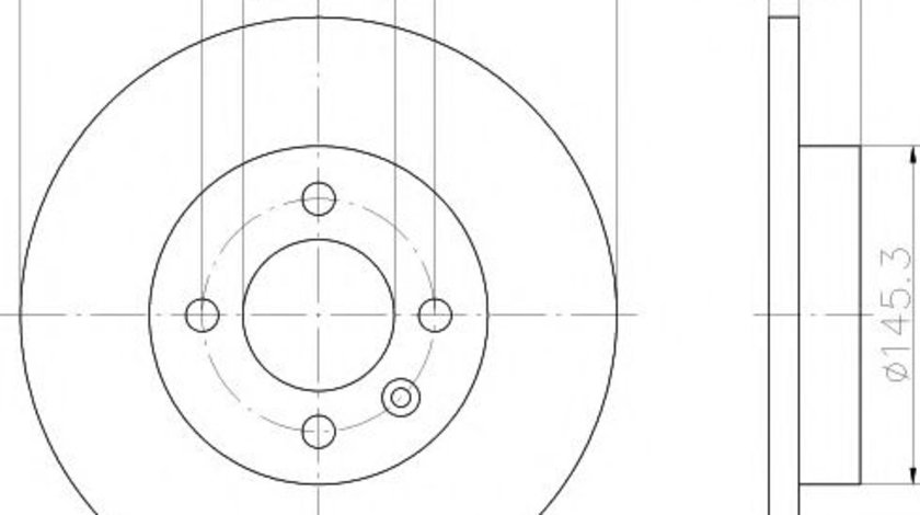 Disc frana VW PASSAT Variant (3A5, 35I) (1988 - 1997) HELLA PAGID 8DD 355 101-641 piesa NOUA