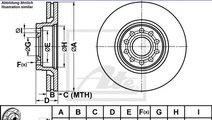 Disc frana VW PASSAT Variant (3B5) (1997 - 2001) A...