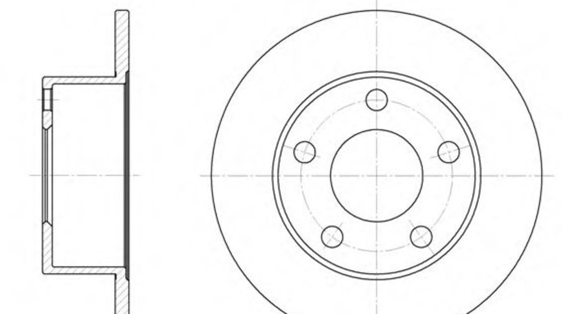 Disc frana VW PASSAT Variant (3B5) (1997 - 2001) REMSA 6123.00 piesa NOUA