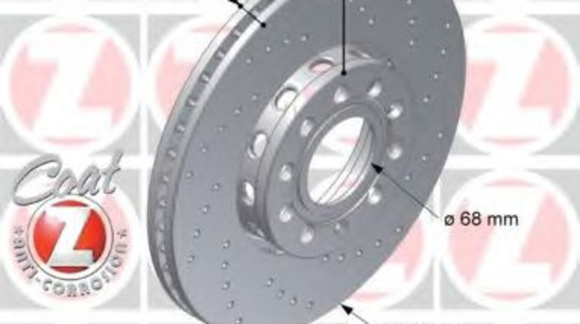 Disc frana VW PASSAT Variant (3B5) (1997 - 2001) ZIMMERMANN 100.1216.52 piesa NOUA