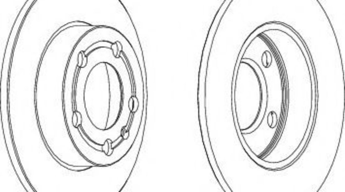 Disc frana VW POLO (6N1) (1994 - 1999) FERODO DDF1233 piesa NOUA