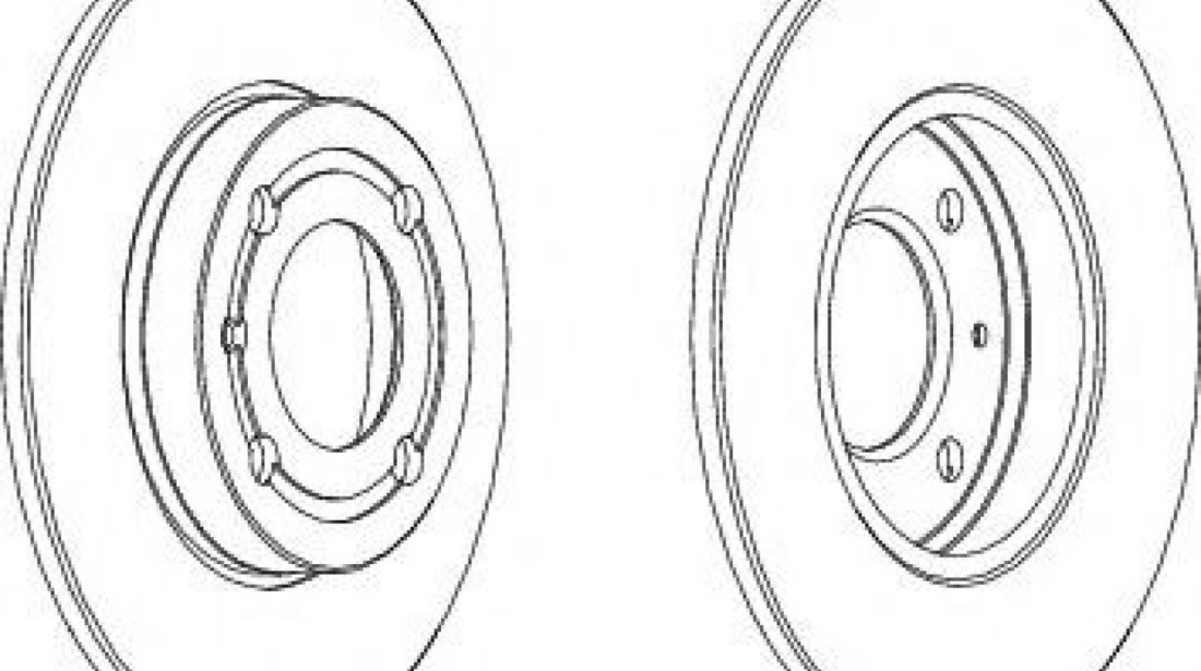 Disc frana VW POLO (6N1) (1994 - 1999) FERODO DDF795 piesa NOUA