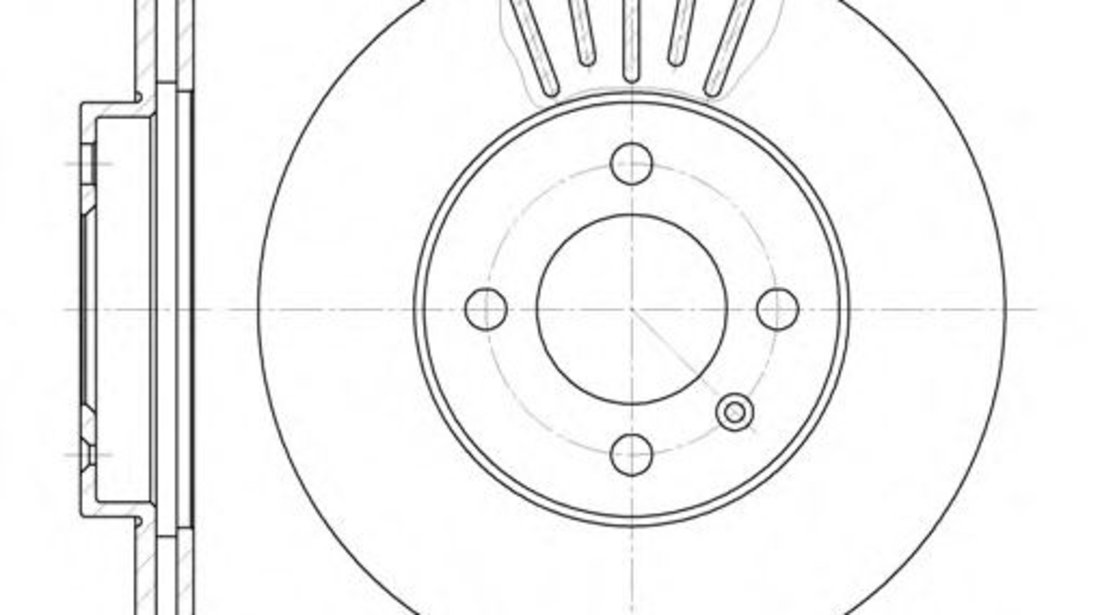 Disc frana VW POLO (6N2) (1999 - 2001) REMSA 6175.10 piesa NOUA