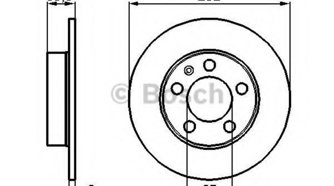 Disc frana VW POLO (9N) (2001 - 2012) BOSCH 0 986 478 868 piesa NOUA