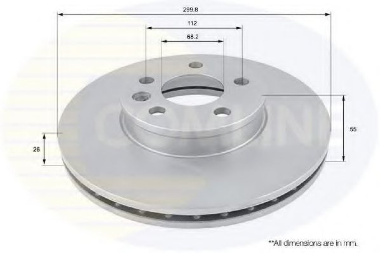 Disc frana VW SHARAN (7M8, 7M9, 7M6) (1995 - 2010) COMLINE ADC1430V piesa NOUA