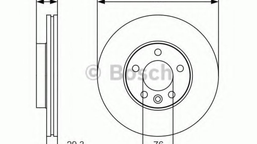 Disc frana VW TOUAREG (7LA, 7L6, 7L7) (2002 - 2010) BOSCH 0 986 479 R84 piesa NOUA