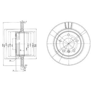 Disc frana VW TOUAREG (7LA, 7L6, 7L7) (2002 - 2010) KRIEGER 0950004032 piesa NOUA