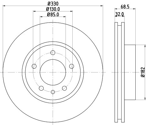 Disc frana VW TOUAREG (7P5) (2010 - 2016) KRIEGER 0950004186 piesa NOUA