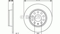 Disc frana VW TOURAN (1T3) (2010 - 2015) BOSCH 0 9...