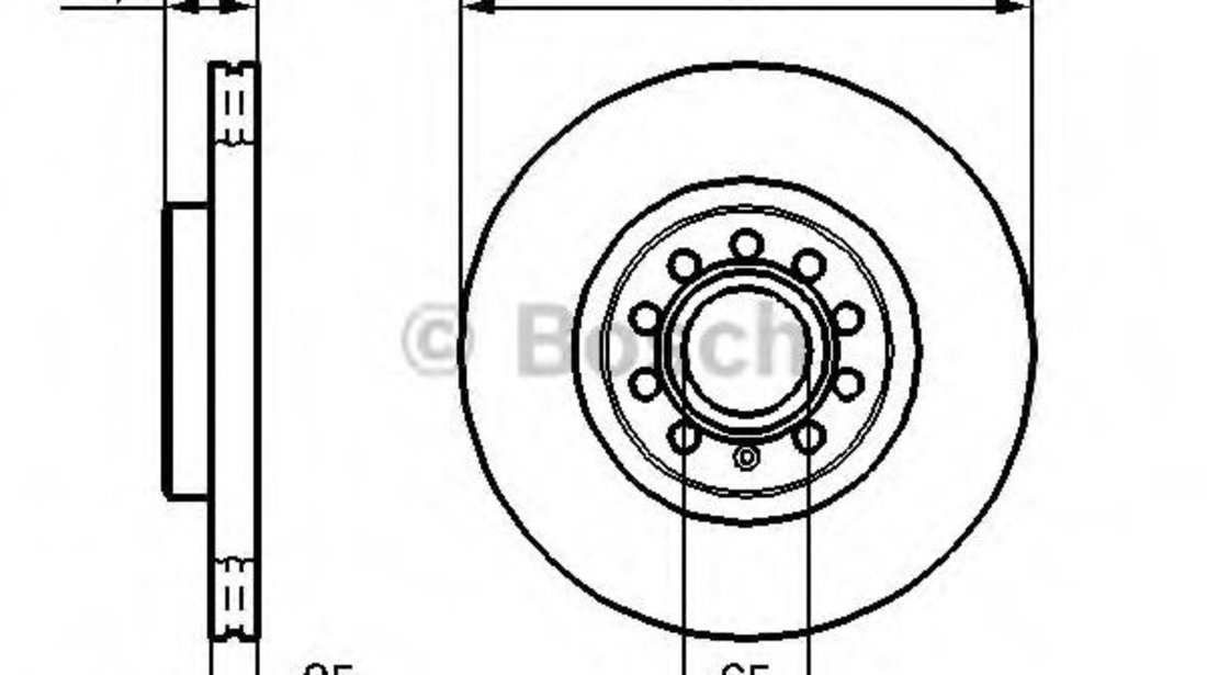 Disc frana VW TOURAN (1T3) (2010 - 2015) BOSCH 0 986 479 058 piesa NOUA