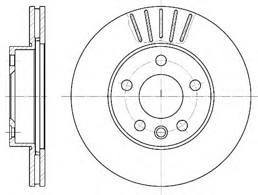 Disc frana VW TRANSPORTER IV caroserie (70XA) (1990 - 2003) REMSA 6551.10 piesa NOUA