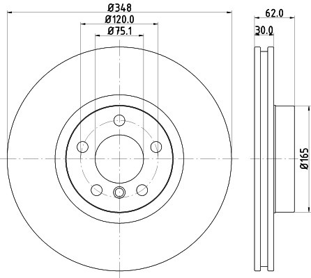 Disc frana VW TRANSPORTER IV platou / sasiu (70XD) (1990 - 2003) KRIEGER 0950004120 piesa NOUA