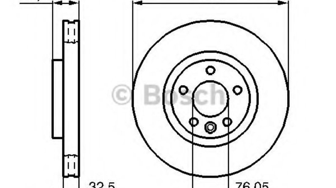 Disc frana VW TRANSPORTER V bus (7HB, 7HJ, 7EB, 7EJ, 7EF, 7EG, 7HF, 7EC) (2003 - 2016) BOSCH 0 986 479 096 piesa NOUA