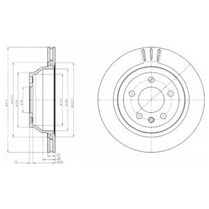 Disc frana VW TRANSPORTER V caroserie (7HA, 7HH, 7EA, 7EH) (2003 - 2016) KRIEGER 0950004030 piesa NOUA