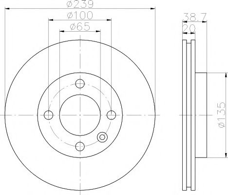 Disc frana VW VENTO (1H2) (1991 - 1998) TEXTAR 92012103 piesa NOUA