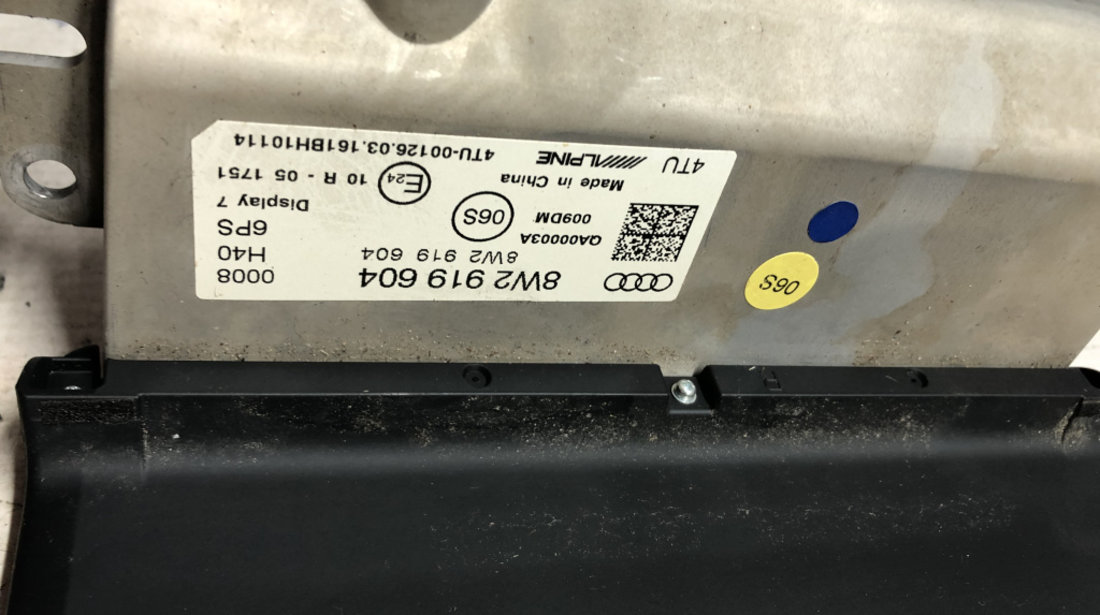 Display navigatie Audi A4 B9 2018, 8W2919604
