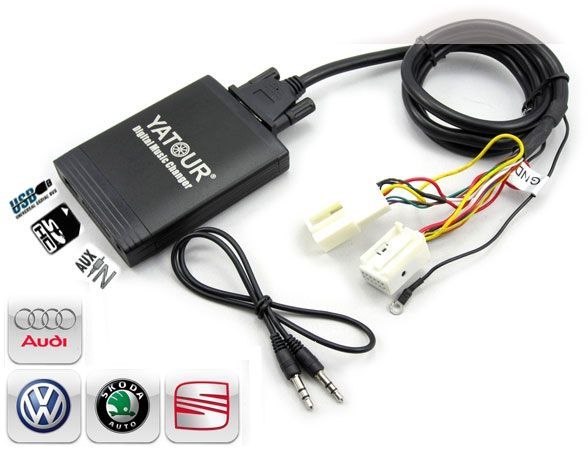 DMC Yatour - adaptor mp3 auto USB | SD | [ AUDI, VW, Seat, Skoda - conector  12 pini ] #12452058