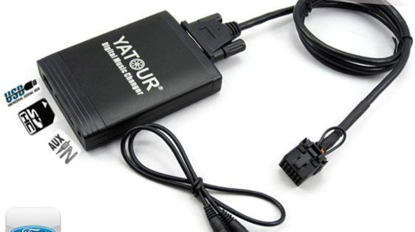 DMC Yatour - adaptor mp3 auto USB | SD | aux-in  [ Ford - conector 12 pini ]