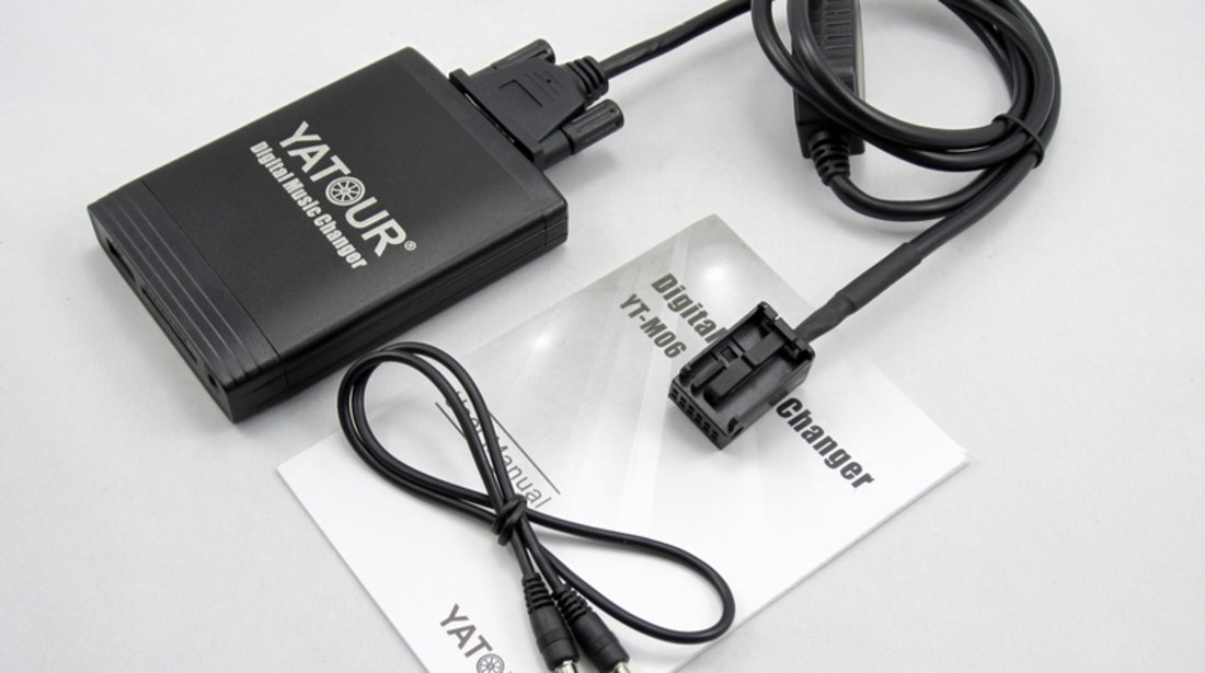 DMC Yatour - adaptor mp3 auto USB | SD | aux-in Peugeot | Citroen - conector 12pini QUADLOCK