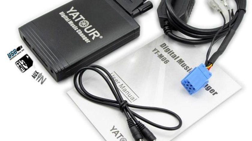 DMC Yatour - adaptor mp3 auto USB | SD | aux-in [ Renault - conector 8 pini ]